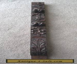 Item Antique Hand Carved Oak Salvage Furniture Panel Strip for Sale