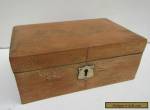 Old Solid Pine Stripped Jewellery Box for Sale