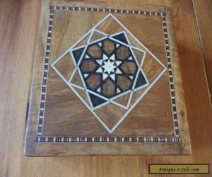 Item  vintage  inlaid marquetry wooden box for Sale