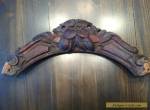 Vintage antique wood carving - Salvage top part of baloon chair for Sale