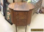 Vintage Antique Wood Martha Washington Sewing Cabinet Nightstand End Table for Sale