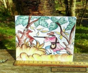 Item  ANTIQUE STYLE Hunting scene HAND PAINTED TILES  for Sale