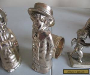 Item Four Silver Plate Napkin Rings-Original Made By Meriden Britannia Co. 1878 for Sale