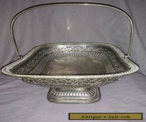 Item Antique Silver Plated Fruit Basket. for Sale