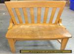 Vintage Antique Oak Wood Slat Back School / Office / Side Chair (Jasper) for Sale