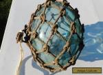 Vintage Netted Genuine Japanese Beachcombed Glass Float for Sale