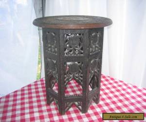 Item Antique Teakwood side table Hand Carved for Sale