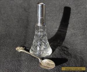 Item Hallmarked silver perfume bottle.plus a silver spoon. for Sale