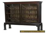 CHIPPENDALE STYLE MAHOGANY DISPLAY CABINET 19th c 1800s for Sale