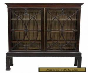 Item CHIPPENDALE STYLE MAHOGANY DISPLAY CABINET 19th c 1800s for Sale