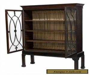 Item CHIPPENDALE STYLE MAHOGANY DISPLAY CABINET 19th c 1800s for Sale