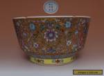 EXQUISITE LARGE CHINESE FAMILLE ROSE PORCELAIN BOWL KANG XI MARKED 25CM (L652) for Sale