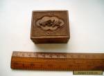 HAND CARVED WOODEN STAMP BOX BLACK FOREST for Sale