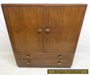 Item Antique Art Deco Mahogany Highboy Chest of Drawers Linen Press Dresser Tall Boy for Sale