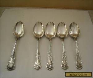 Item KINGS PATTERN TABLE SPOONS SET OF FIVE for Sale