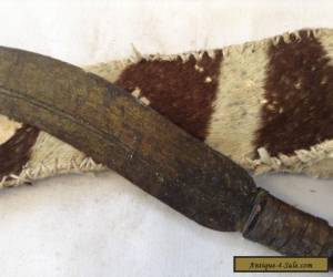 Item Hunting knife with Zebra leather sheath Bakota Africa for Sale