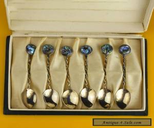 Item Australian Sterling Silver arts & crafts spoons with Spectacular Pearl Finials for Sale