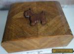 art deco wooden scottie dog box  for Sale