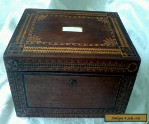 Item ANTIQUE LARGE WOODEN INLAID BOX for Sale