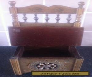 Item VINTAGE FRENCH, HAND CARVED WOODEN BRETON CHAIR / BOX. for Sale