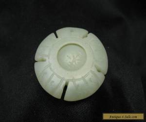 Item  Antique Chinese White Jade Prayer Wheel for Sale