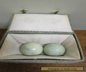 Item Vintage Chinese marble/soapstone meditation balls for Sale