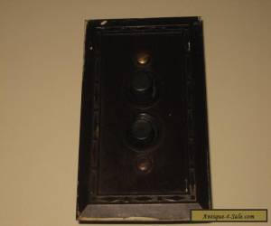 Item 1910s/20s LEVITON TWO PUSH BUTTON WALL MOUNT ELECTRIC LIGHT SWITCH-NICE-3 DAY NR for Sale