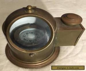 Item Original Binnacle Compass w/ Oil Lamp C. Plath Hamburg Germany for Sale