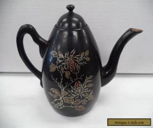 Item Antique Foochow China Black Lacquer Teapot for Sale