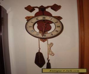 Item Special wooden Swiss Wall Clock "Buco 1320" in original box for Sale
