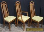 Set of 3 Maple Wood Mid-Century High-Back Dining Side Chairs for Sale