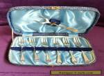 A Beautiful Art Deco 7 Piece Silver Plated Pastry Set for Sale