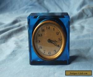 Item  VINTAGE SMALL GLASS CLOCK for Sale