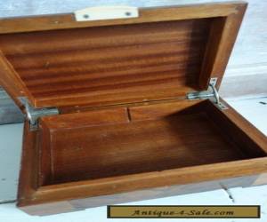 Item art deco wooden ivorine handle box  for Sale
