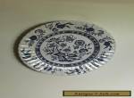 ANTIQUE BLUE NORDIC DESIGN ENGLISH WALL PLATE for Sale