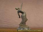 50cm TALL antique bronze marble LADY DANCER STATUE Art Deco sculpture Chiparus  for Sale