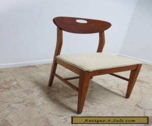 Item Vintage Danish modern Walnut Scoop Back Dining Room Side Desk Chair B for Sale