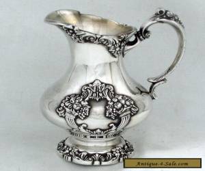 Item 1975 VICTORIAN ROCOCO REVIVAL KING FRANCIS REED & BARTON SYRUP PITCHER CREAMER  for Sale