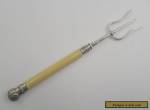 Antique Victorian Art Nouveau silver plate toasting fork  for Sale
