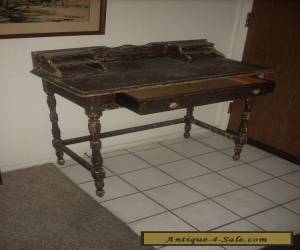 Item ANTIQUE 19th CENTURY LADIES / MENS DISTRESSED PINE WOOD WRITING DESK  for Sale