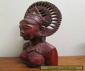 Item Vintage antique Balinese Woman carved nude sculpture exceptional quality  for Sale
