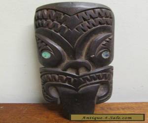 Item New Zealand Maori Carved Wall plaque Vintage excellent  for Sale