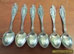Set of 6 Mechanics / Watson Sterling Demitasse Spoons 1904 Altair for Sale