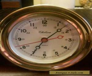 Item Chelsea Brass Clock & Barometer with Wood Stand for Sale