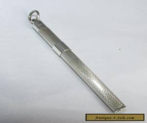 Item Old antique Art Deco retracting sterling silver toothpick for Sale