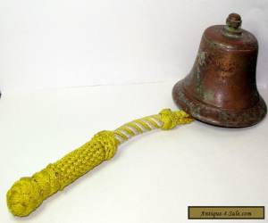 Item Old Brass Bronze Cast Bell Ships Yacht Galley Dinner Antique for Sale