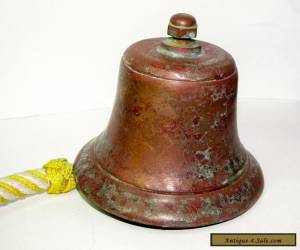 Item Old Brass Bronze Cast Bell Ships Yacht Galley Dinner Antique for Sale