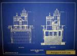 Fourteen Bank Lighthouse 1887 blueprint plan drawing 18x22  (237) for Sale