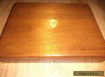 wooden oak vintage cutlery box for Sale