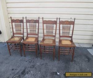 Item 56629   Set 4 Antique Solid oak Dining room Chair s Chairs for Sale